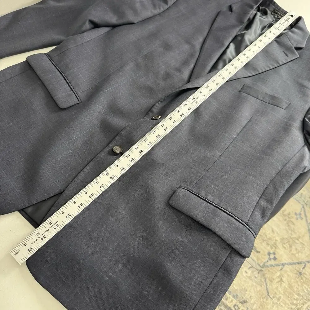 Lauren Ralph Lauren Blazer Mens 48L Blue Wool Classic 2 Button‎ Suit Jacket